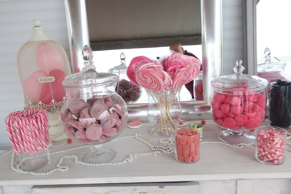 Pink candy bar