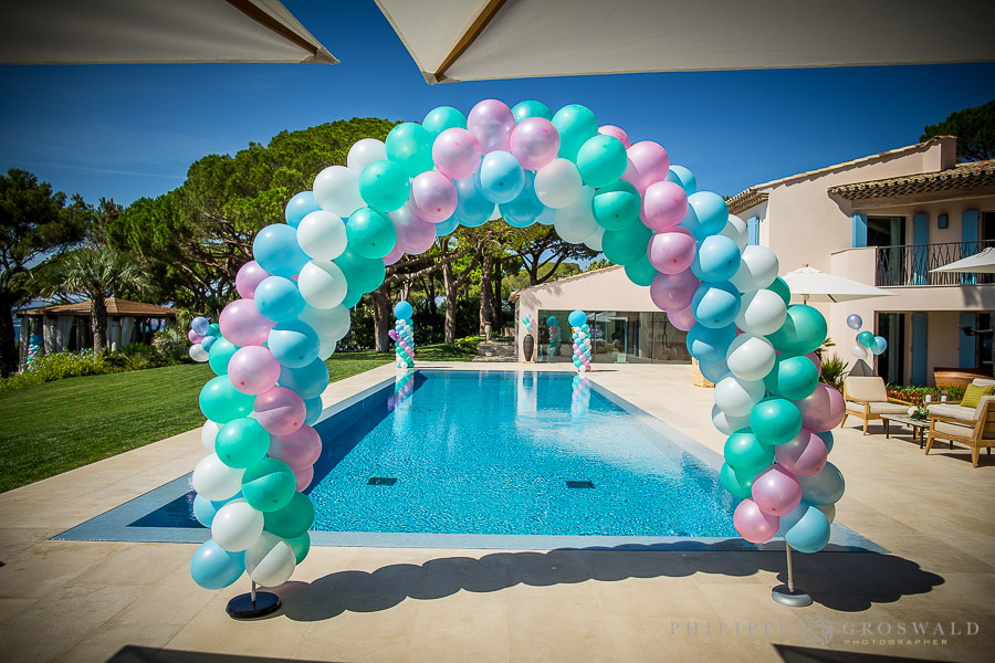 decoration ballons enfants st tropez, cannes, monaco, saint jean cap ferrat, cap d'antibes